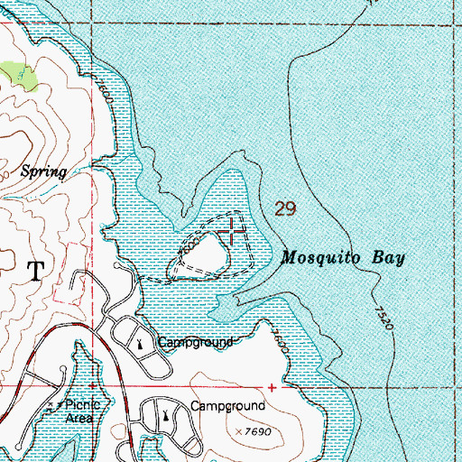 Topographic Map of Clarks Camp, UT