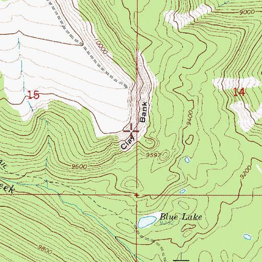 Topographic Map of Clay Bank, UT