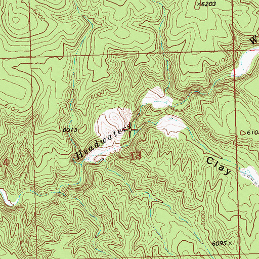 Topographic Map of Clay Canyon, UT