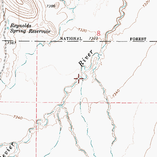 Topographic Map of Clay Creek, UT