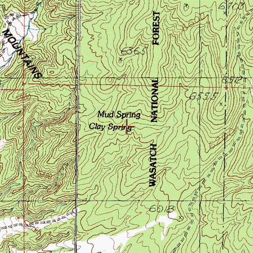 Topographic Map of Clay Spring, UT