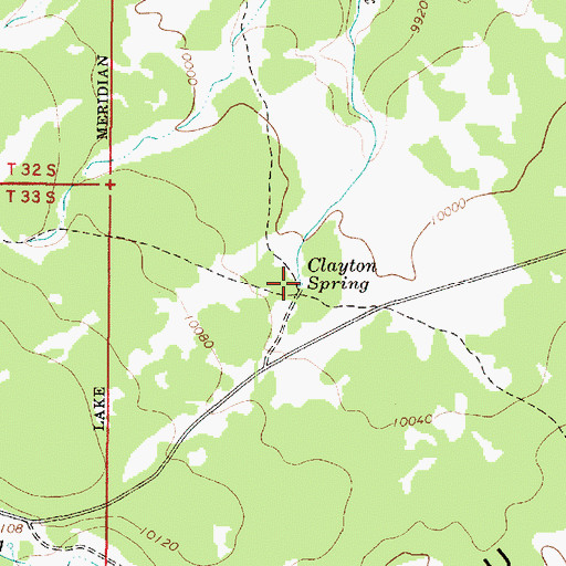 Topographic Map of Clayton Spring, UT