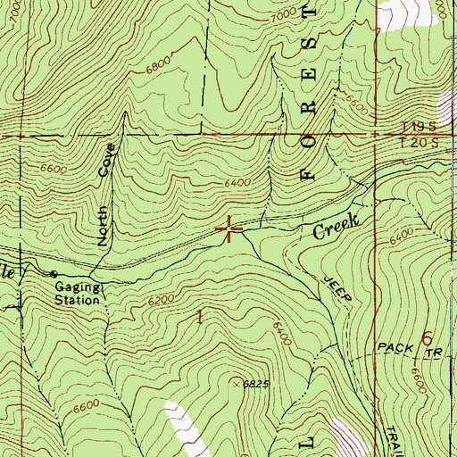 Topographic Map of Clear Creek, UT