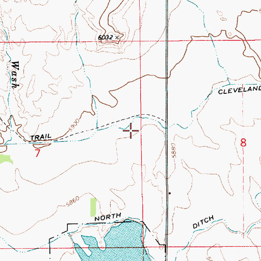 Topographic Map of Cleveland Canal, UT