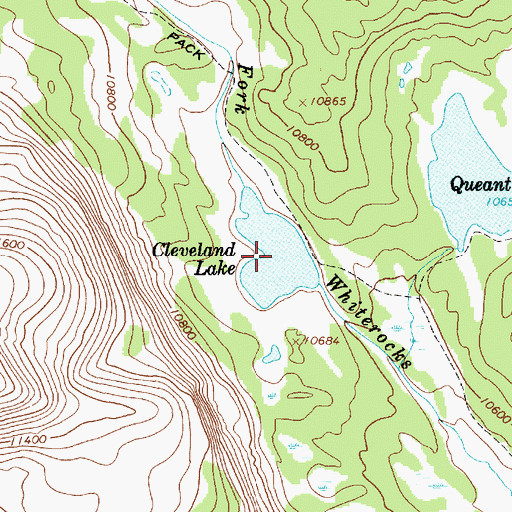 Topographic Map of Cleveland Lake, UT