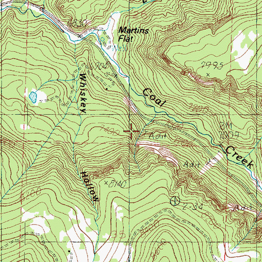 Topographic Map of Cluff Mine, UT