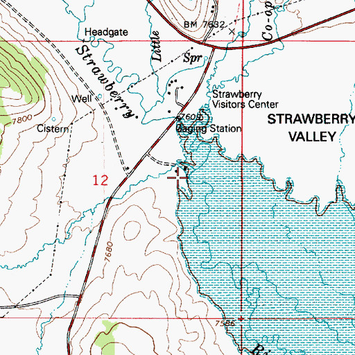 Topographic Map of Clyde Creek, UT