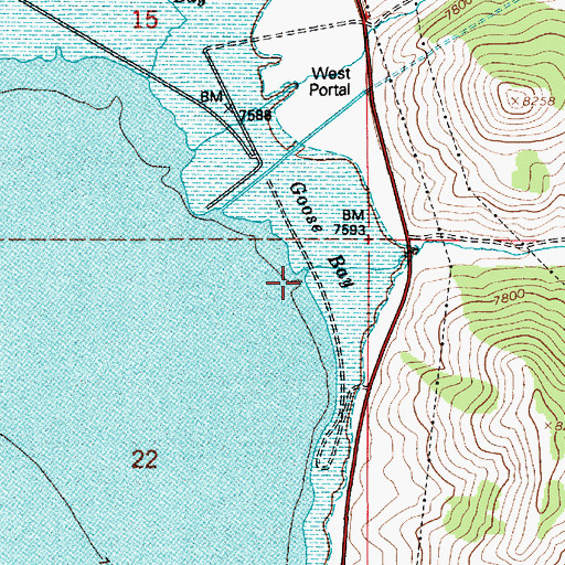Topographic Map of Coal Canyon, UT