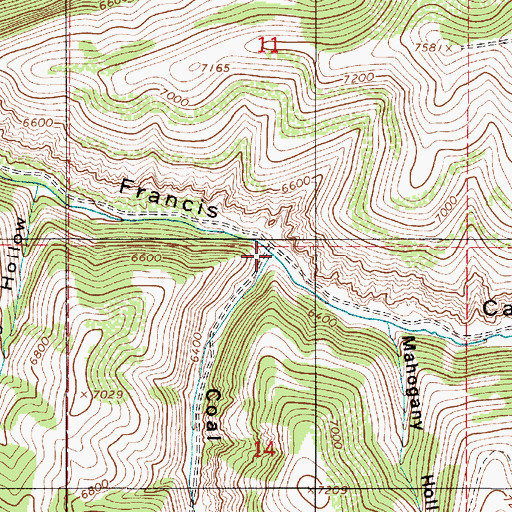 Topographic Map of Coal Hollow, UT