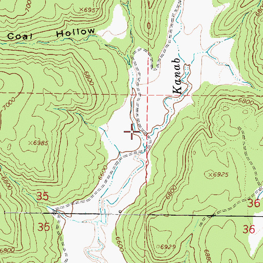 Topographic Map of Coal Hollow, UT