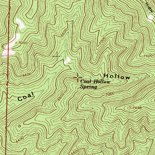Topographic Map of Coal Hollow Spring, UT