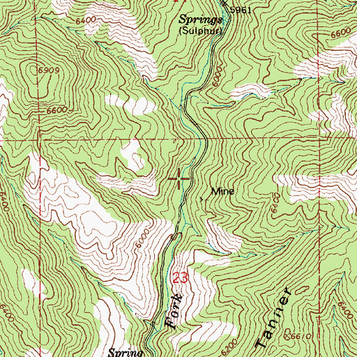 Topographic Map of Coal Mine Campground, UT