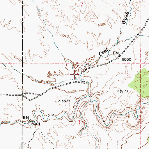 Topographic Map of Coal Wash, UT