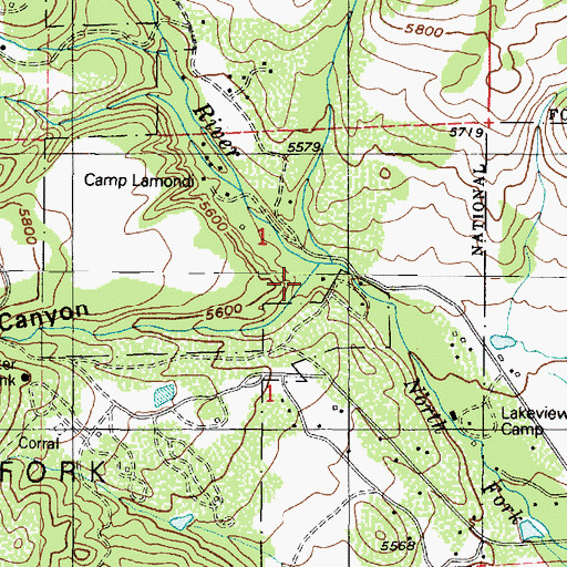 Topographic Map of Cold Canyon, UT