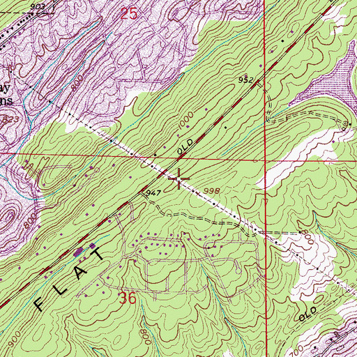 Topographic Map of Bass Cemetery, AL