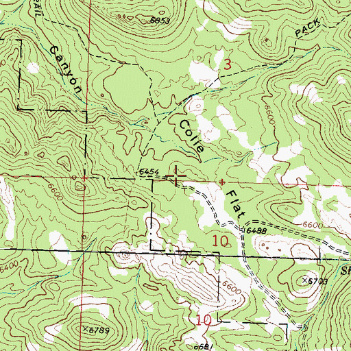 Topographic Map of Colie Flat, UT