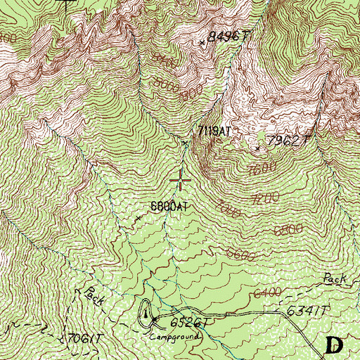 Topographic Map of Columbine Spring, UT