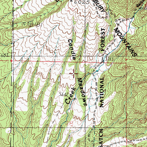 Topographic Map of Condie Meadows, UT