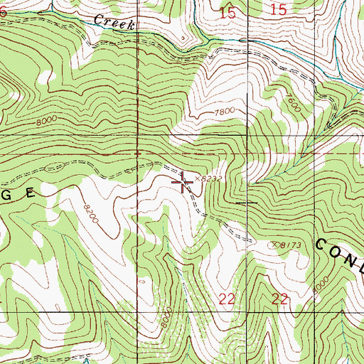 Topographic Map of Condie Ridge, UT