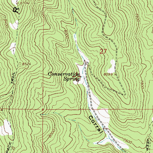 Topographic Map of Conservation Spring, UT