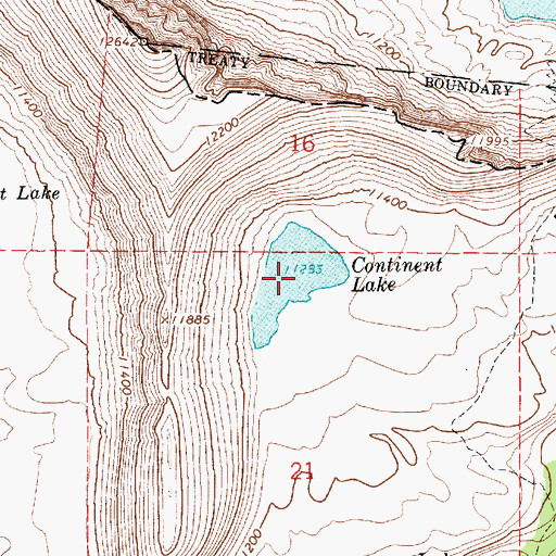Topographic Map of Continent Lake, UT