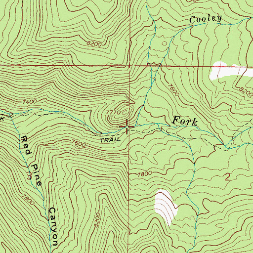 Topographic Map of Cooley Creek, UT