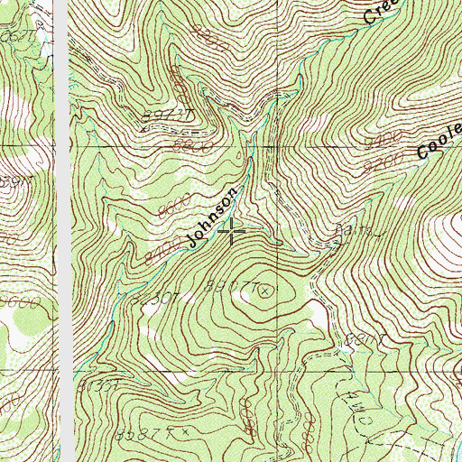 Topographic Map of Cooley Gulch, UT