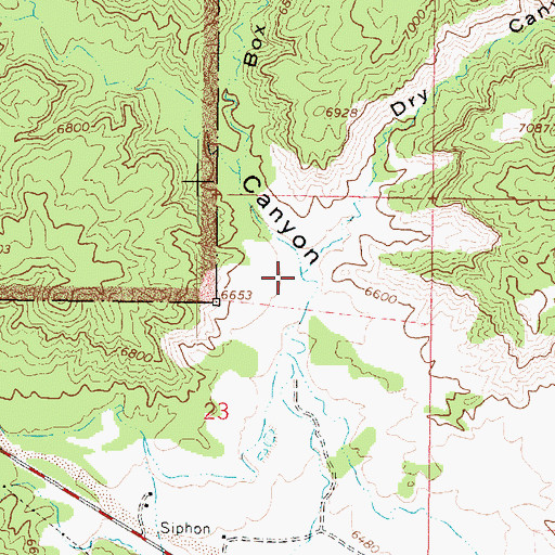 Topographic Map of Cope Canyon, UT