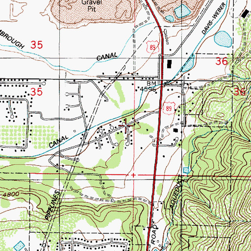 Topographic Map of Corbett Creek, UT