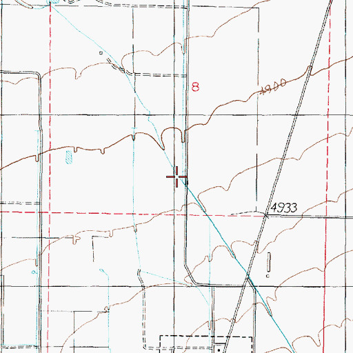 Topographic Map of Corn Creek, UT