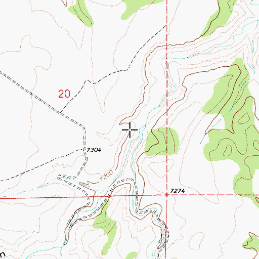 Topographic Map of Corner Canyon, UT