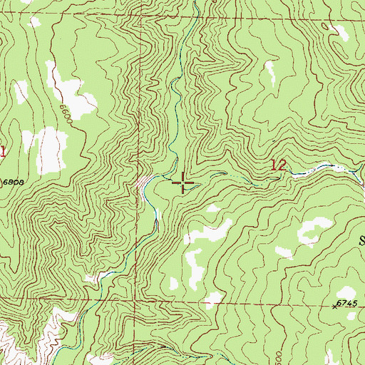 Topographic Map of Corral Canyon, UT