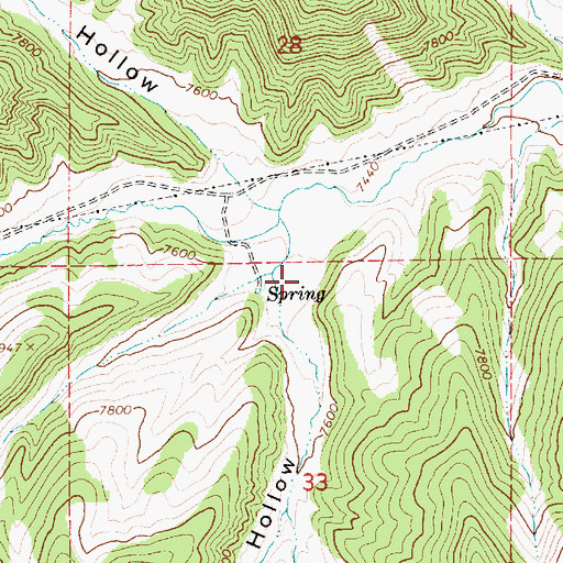Topographic Map of Corral Hollow, UT