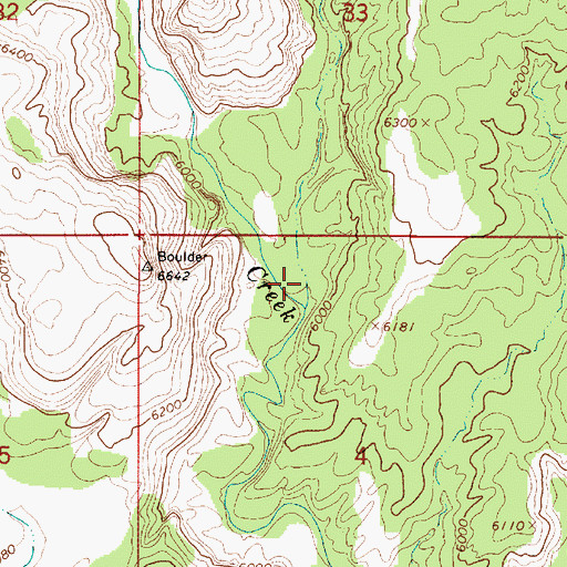 Topographic Map of Cottonwood Canyon, UT