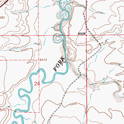 Topographic Map of Cottonwood Creek, UT