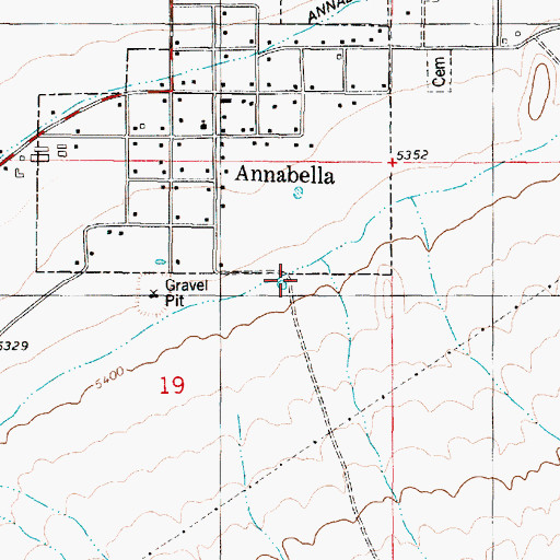 Topographic Map of Cottonwood Creek, UT