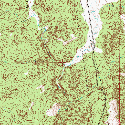 Topographic Map of Cottonwood Creek, UT
