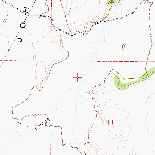 Topographic Map of Cottonwood Creek, UT