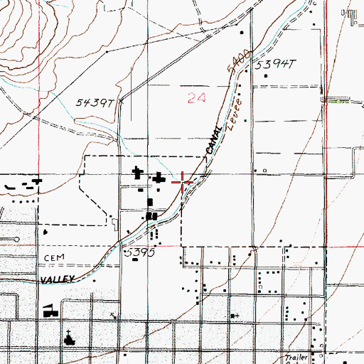 Topographic Map of Cottonwood Creek, UT