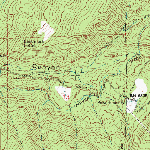 Topographic Map of Cottonwood Creek, UT
