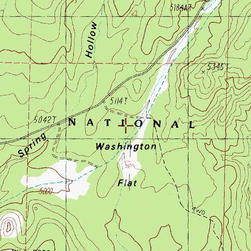 Topographic Map of Cottonwood Guard Station, UT