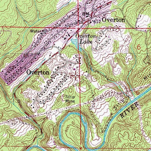 Topographic Map of Bethel Church, AL
