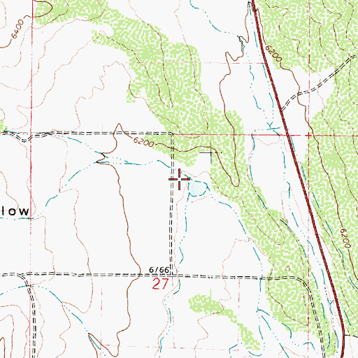 Topographic Map of Cottonwood Spring Hollow, UT