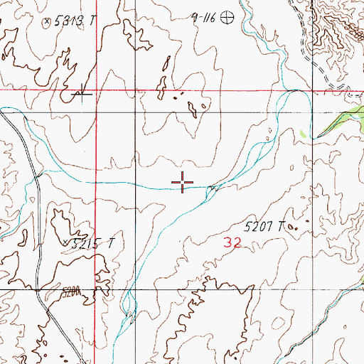 Topographic Map of Cottonwood Wash, UT