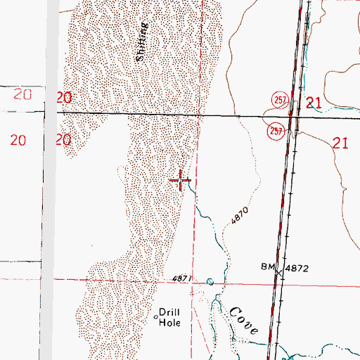 Topographic Map of Cove Creek, UT