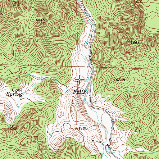 Topographic Map of Cove Hollow, UT