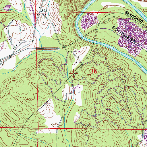 Topographic Map of Bibby (historical), AL