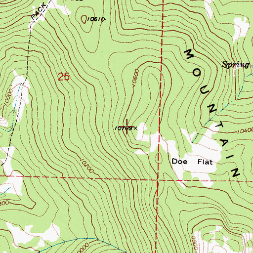Topographic Map of Cove Mountain, UT