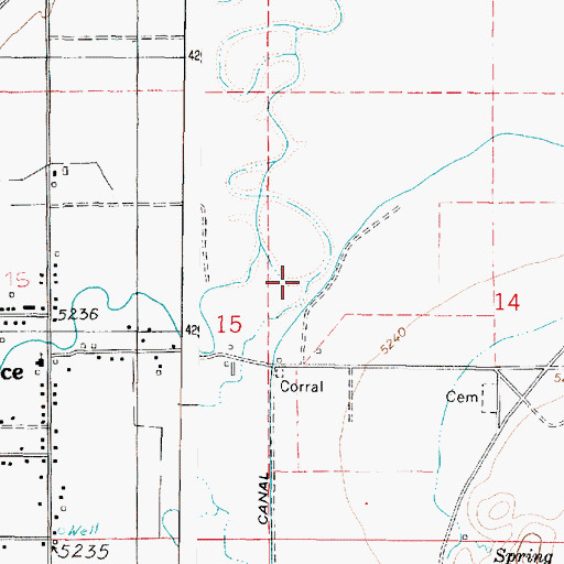 Topographic Map of Cove River, UT