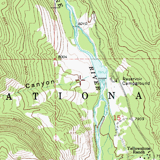 Topographic Map of Cow Canyon, UT
